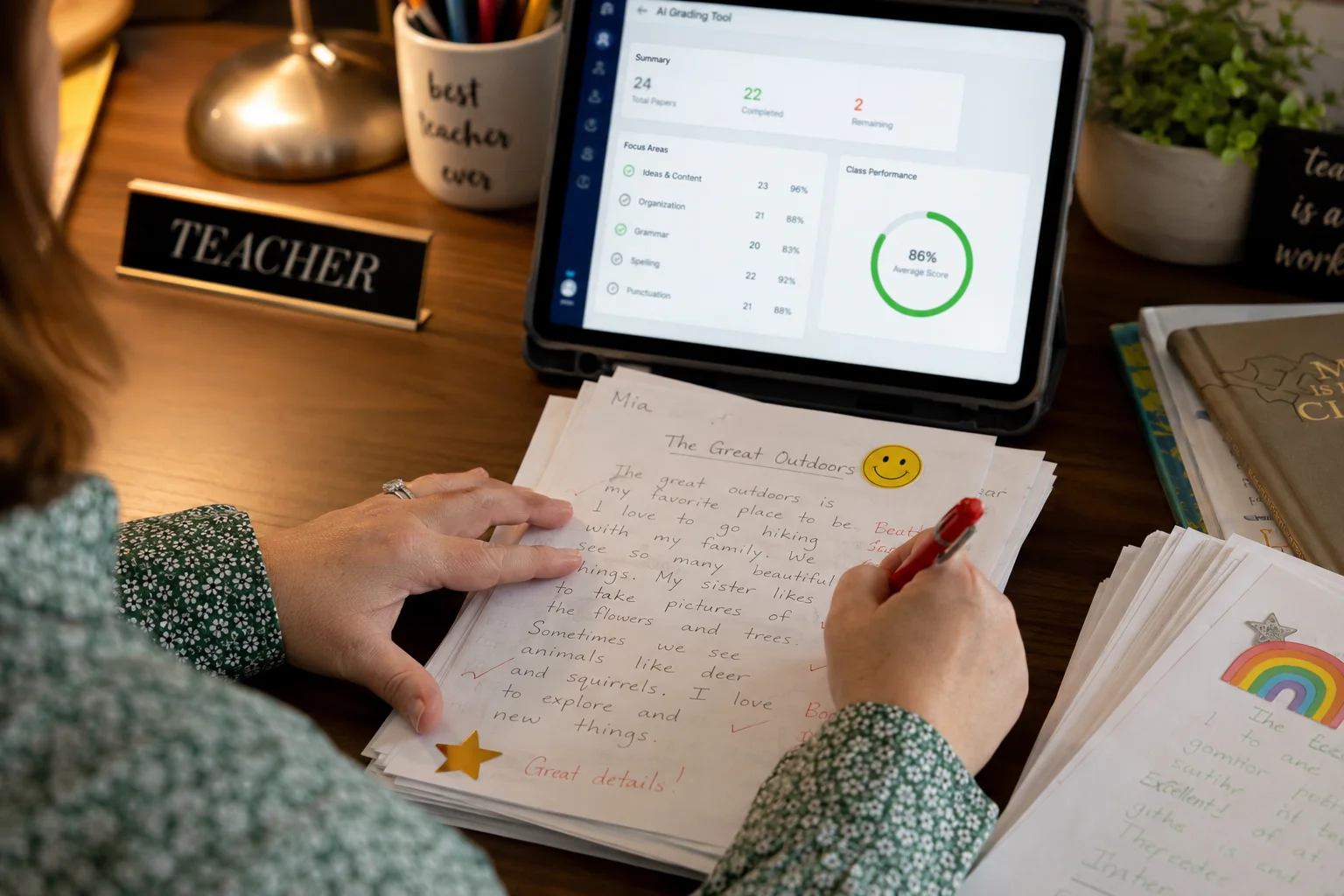 Teacher using AI tools